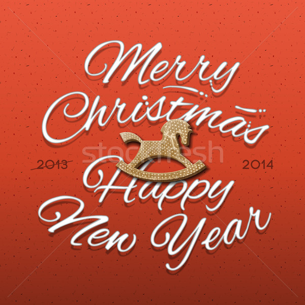 Happy New Year 2014 Greeting Card Stock photo © ikopylov