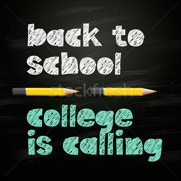 Start college university concept, back to school, vector illustration. Stock photo © ikopylov