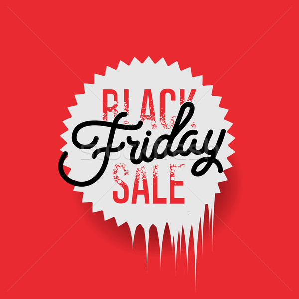 Black friday Verkauf Design Inschrift Design-Vorlage Banner Stock foto © ikopylov