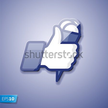 Like/Thumb Up simbol icon with cash Stock photo © ikopylov