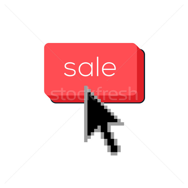 Botón teclado compras en línea comercialización portátil ratón Foto stock © ikopylov