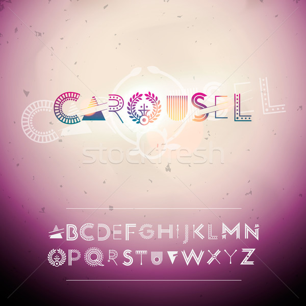 Swirly Alphabet Stock photo © ikopylov