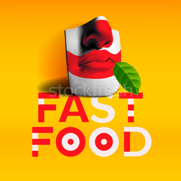 Word fast food background Stock photo © ikopylov