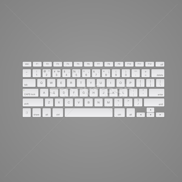 Computer keyboard, isolated Stock photo © ikopylov