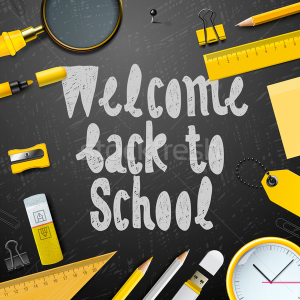 Welcome back to school background Stock photo © ikopylov