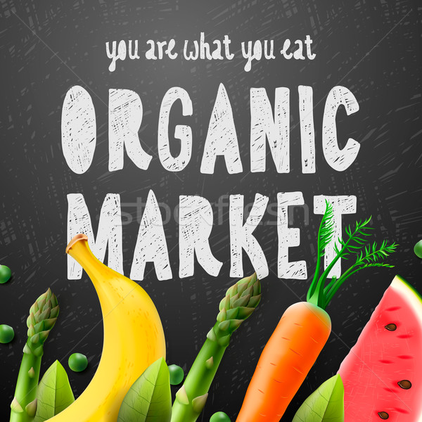Alimentos orgânicos mercado fresco fazenda comida saúde Foto stock © ikopylov