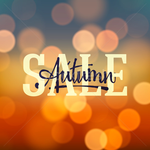 Autumn Sale poster Stock photo © ikopylov