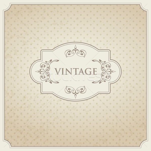 Vintage card design Stock photo © iktash