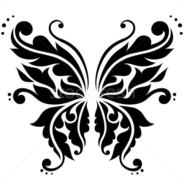 Ornamental vector butterfly Stock photo © iktash