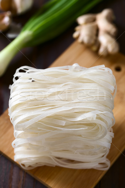 Raw Rice Noodles Stock photo © ildi