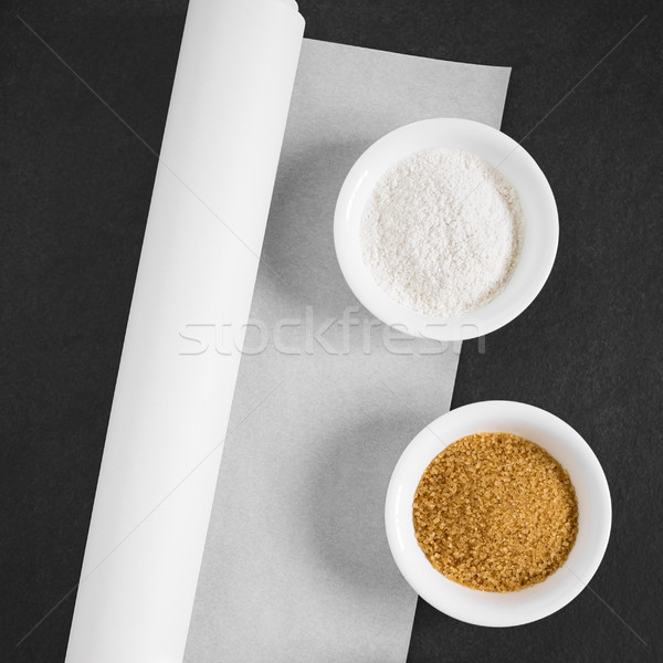 Baking Paper and Ingredients Stock photo © ildi