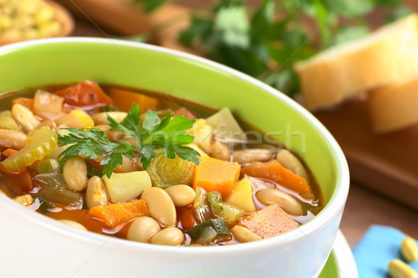 Vegetarian Canary Bean Soup Stock photo © ildi