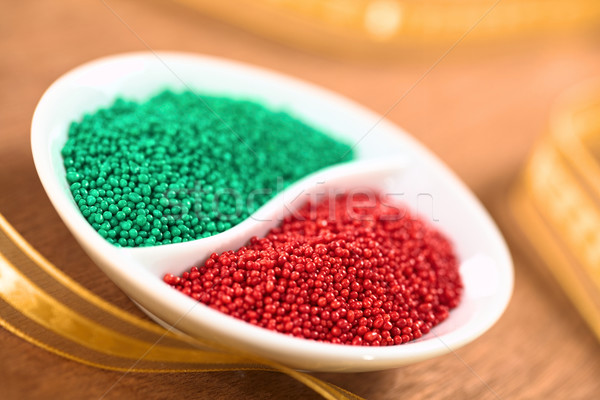 Red and Green Sprinkles Stock photo © ildi