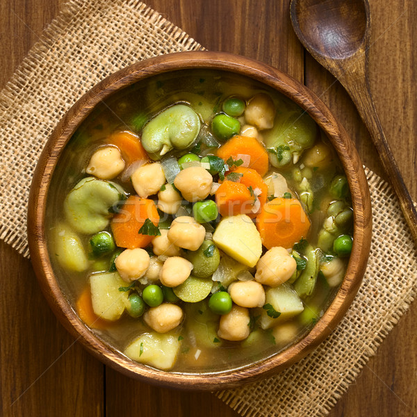 Chickpea Vegetable Soup Stock photo © ildi