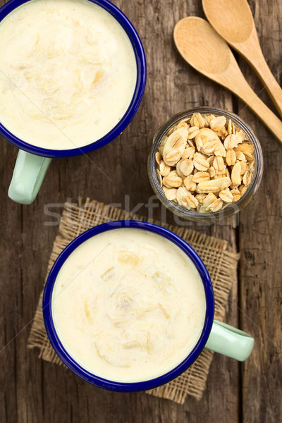 Rabarber yoghurt smoothie glazuur Stockfoto © ildi