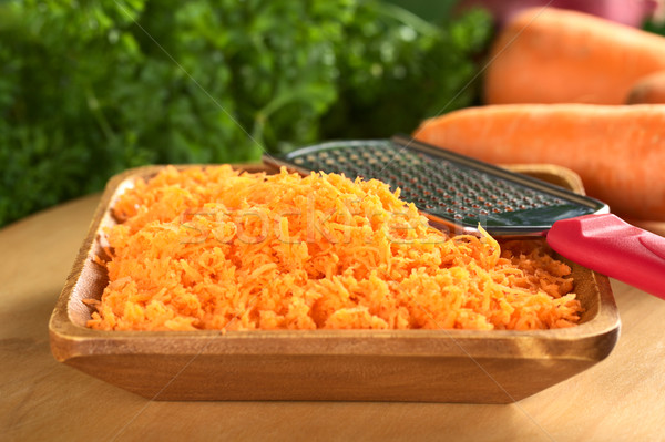 Fresh Grated Carrots Stock photo © ildi