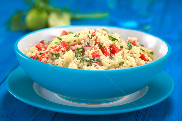 Fresh Homemade Tabbouleh, an Arabian Salad with Couscous Stock photo © ildi