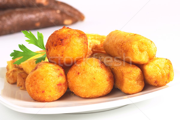Stock photo: Fried Snacks out of Manioc