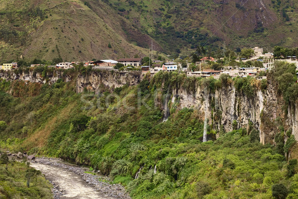 Ekvador nehir şelaleler ağaç Stok fotoğraf © ildi