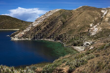 Isla del Sol (Island of the Sun) in Lake Titicaca, Bolivia Stock photo © ildi