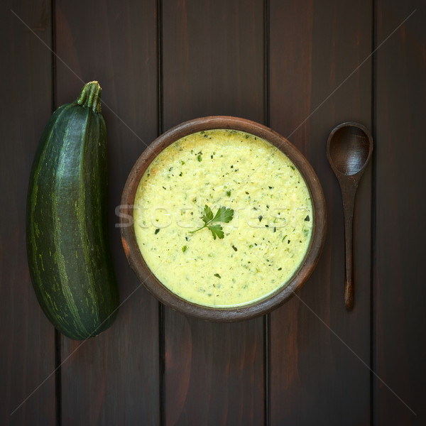 Cream of Zucchini Soup Stock photo © ildi