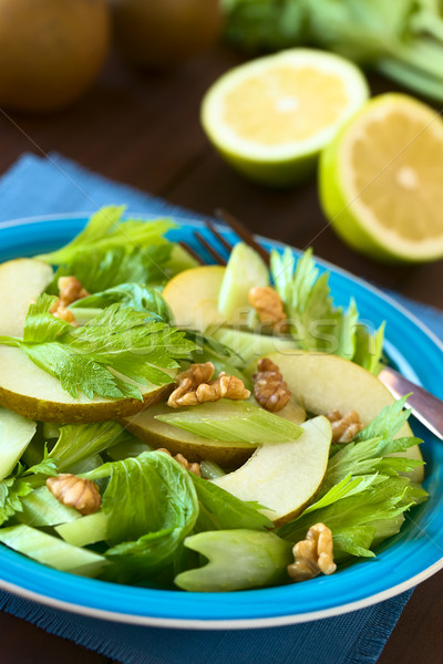 Celery, Pear and Walnut Salad Stock photo © ildi