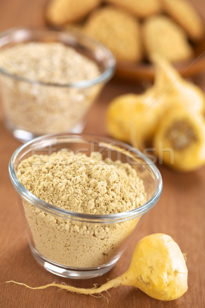 Maca Root and Maca Powder (Flour) Stock photo © ildi