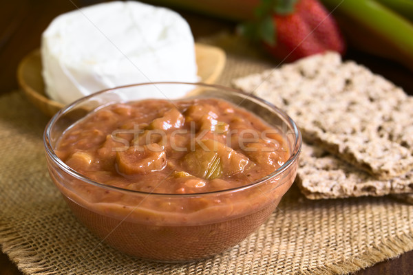 Rhubarb and Strawberry Chutney Stock photo © ildi