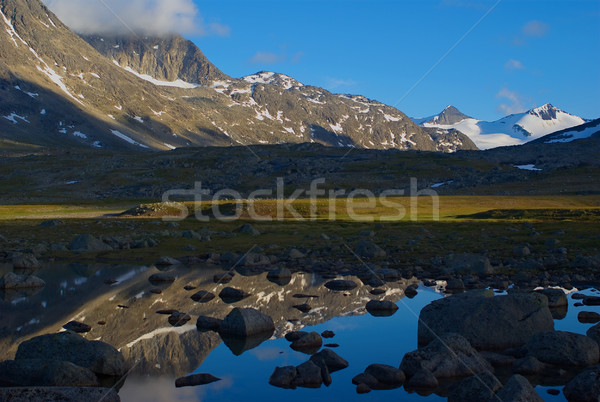 Stock photo: Mountain Scenery with Reflection