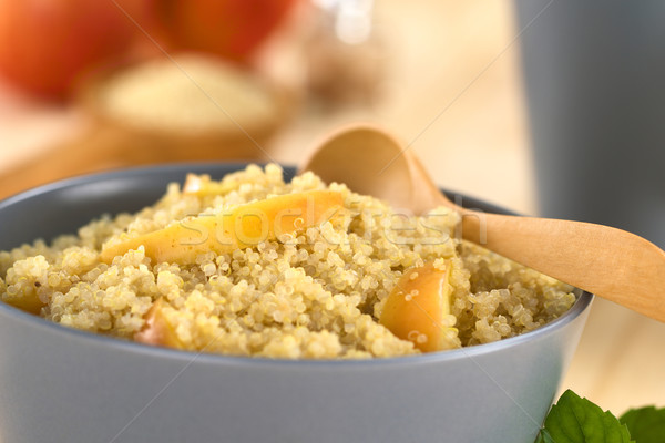 Quinoa Porridge with Apple and Cinnamon Stock photo © ildi
