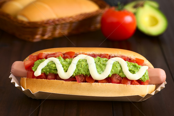 Hot dog italian traditional sandwich pâine cârnat Imagine de stoc © ildi