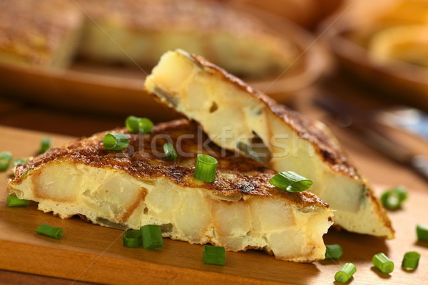Spanish Tortilla Omelette Slices  Stock photo © ildi