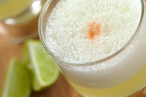 Peruvian Cocktail Called Pisco Sour Stock photo © ildi