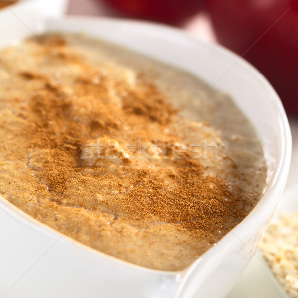 Stock photo: Porridge with Cinnamon