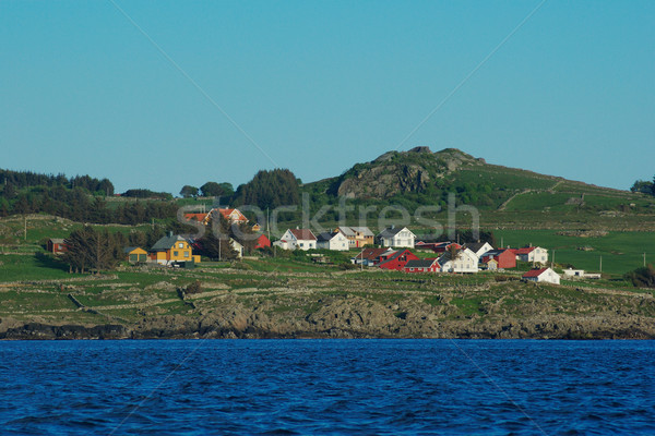 Coastal Settlement in Southern Norway Stock photo © ildi