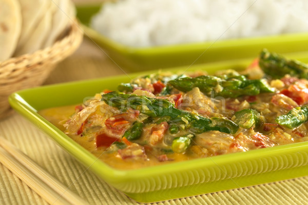 Green Asparagus Curry Stock photo © ildi