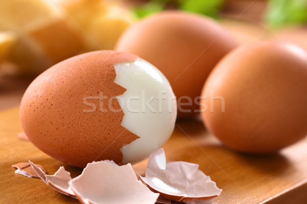 Hard Boiled Eggs Stock photo © ildi