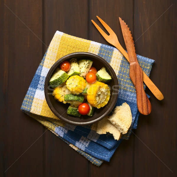 Légumes coup bol courgettes [[stock_photo]] © ildi