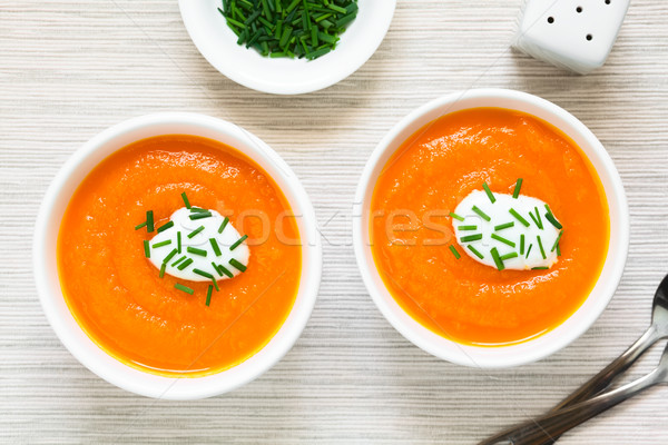 Stock photo: Cream of Carrot Soup