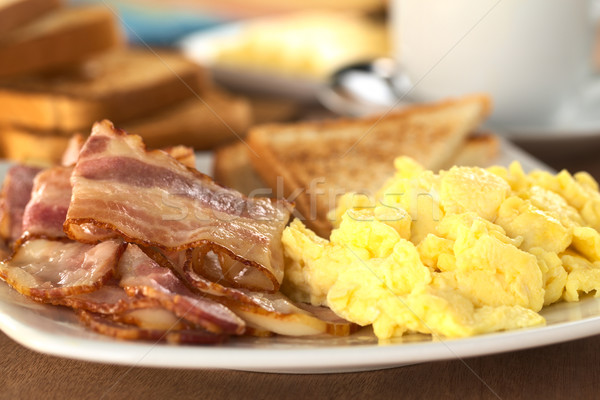 Stock photo: Bacon and Egg