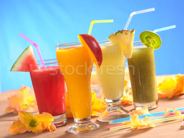 Smoothies with Straws Stock photo © ildi