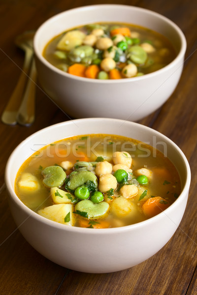 Chickpea Vegetable Soup Stock photo © ildi