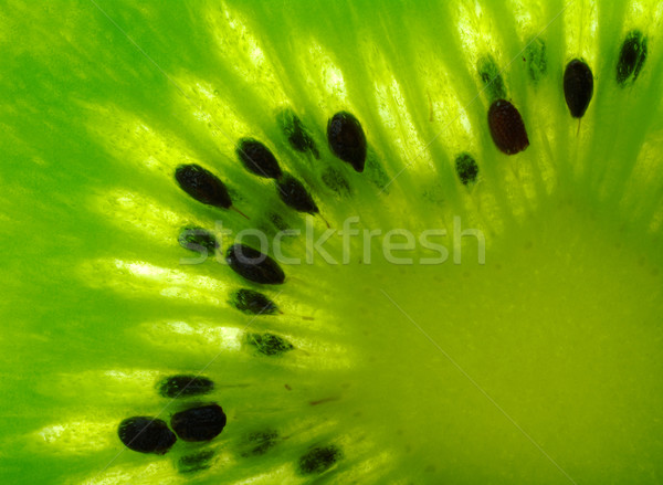 Macro shot kiwi felie alimente plan Imagine de stoc © ildi