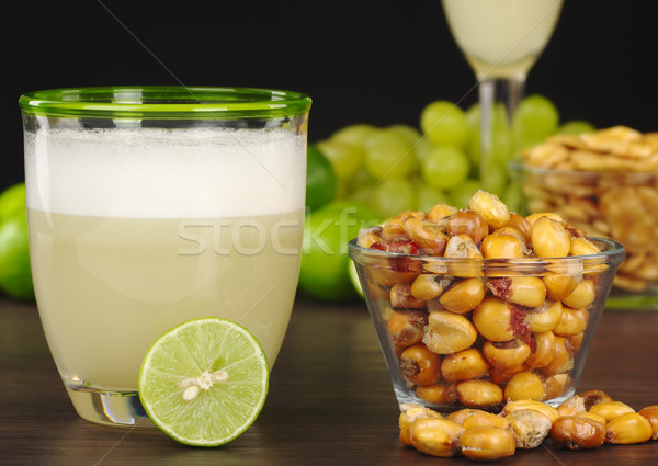 Pisco Sour and Roasted Corn Stock photo © ildi