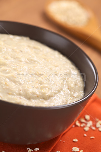 Cooked Oatmeal Porridge with Maca Powder Stock photo © ildi