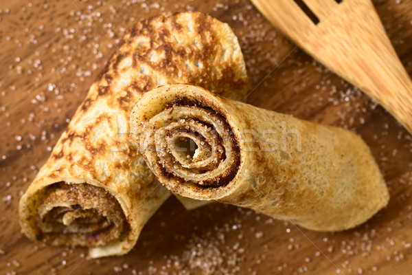 Stock photo: Crepe with Cinnamon and Sugar