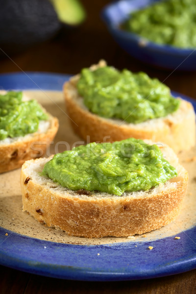 Avocado Cream on Bread Stock photo © ildi