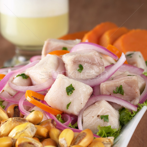 Peruvian-Style Ceviche  Stock photo © ildi