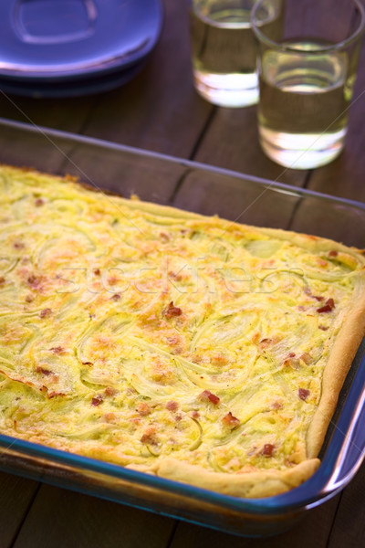 German Zwiebelkuchen or Onion Cake  Stock photo © ildi