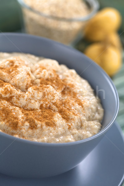 Maca-Oatmeal Porridge with Cinnamon Stock photo © ildi